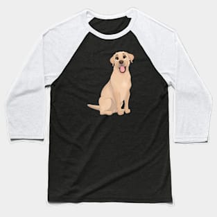 Yellow Labrador Retriever Dog Baseball T-Shirt